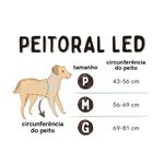 Peitoral Multilaser Mimo com LED para C es Porte Grande Azul - Tamanho G  4