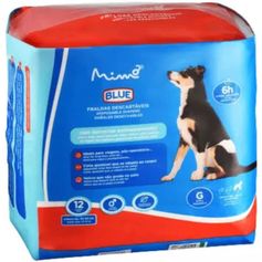 Fralda Higiênica Descartável Multilaser Blue para Cães Machos Porte Grande - Tamanho G - Contém 12 unidades
