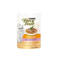 Ração Úmida Fancy Feast Casserole para Gatos Adultos Atum e Salmão 85g