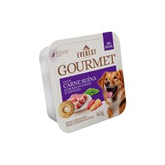 Ração Úmida Everest Gourmet para Cães Carne Suína, Batata e Ervilha 90g