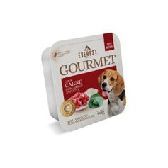 Ração Úmida Everest Gourmet para Cães Carne, Arroz e Couve 90g