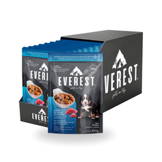 Combo Ração Úmida Everest para Cães Filhotes Cubos de Carne ao Molho 100g - Contém 18 unidades