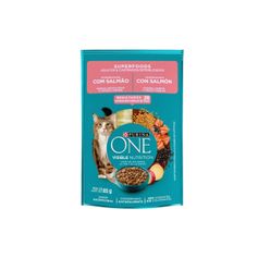 Ração Úmida One Superfoods para Gatos Adultos e Castrados Salmão 85g
