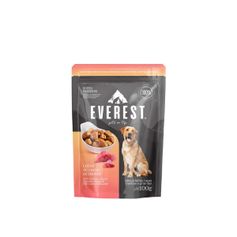 Ração Úmida Everest para Cães Adultos Raças Medias e Grandes Cubos de Carne ao Molho - 100g