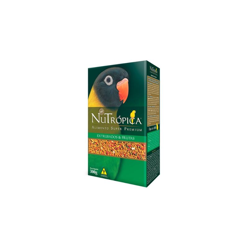 Ra  o Nutr pica para Agapornis Extrusado e Frutas 300g 0