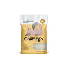 Areia Higiênica Chamego Grãos Médios para Gatos 4kg
