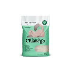 Areia Higiênica Chamego Grãos Finos para Gatos 4kg