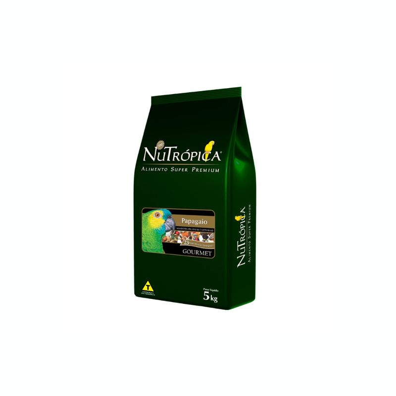 Ra  o Nutr pica Gourmet para Papagaio 5kg 0