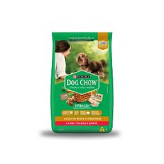 Ração Seca Dog Chow para Cães Adultos Porte Mini e Pequeno Carne, Frango e Arroz 3kg