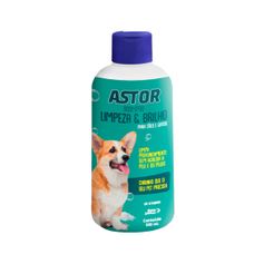 Shampoo Mundo Animal Astor Limpeza e Brilho para Cães e Gatos 500ml