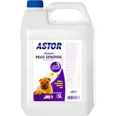 Shampoo Mundo Animal Astor Peles Sensíveis para Cães e Gatos 5lts