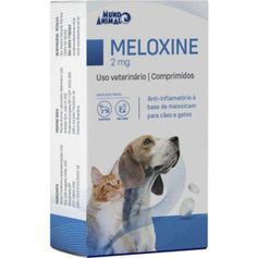 Anti-Inflamatório Mundo Animal Meloxine 2,0mg para Cães e Gatos - Contém 5 comprimidos