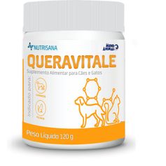 Suplemento Alimentar Mundo Animal Nutrisana Queravitale Pó para Cães e Gatos 120g