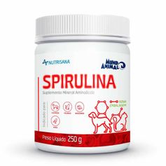 Suplemento Mineral Mundo Animal Spirulina para Cães, Gatos, Roedores e Aves 250g