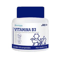 Suplemento Alimentar Mundo Animal Nutrisana Unique Vitamina B3 para Cães e Gatos - Contém 30 comprimidos
