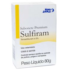 Sabonete Mundo Animal Premium Sulfiram para Cães e Gatos 80g