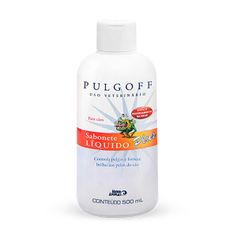 Sabonete Líquido Plus Mundo Animal Pulgoff Controle de Pulgas para Cães 500ml