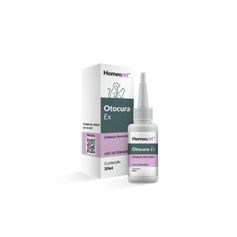 Sistema de Terapia Homeopet Otocura Ex para Cães e Gatos 30ml