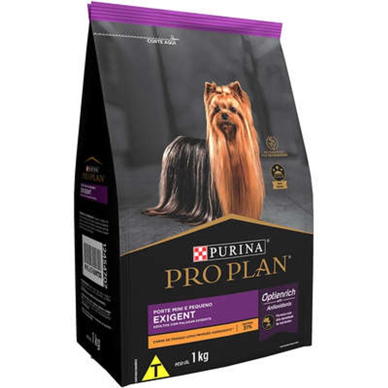 Ra  o Seca Purina Pro Plan Exigent para C es Adultos Porte Mini e Pequeno 1kg 1
