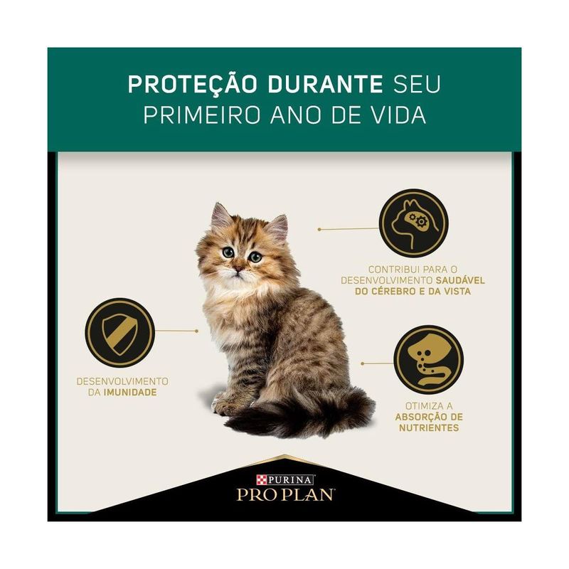 Ra  o Seca Purina Pro Plan Kitten para Gatos Filhotes 3kg 3