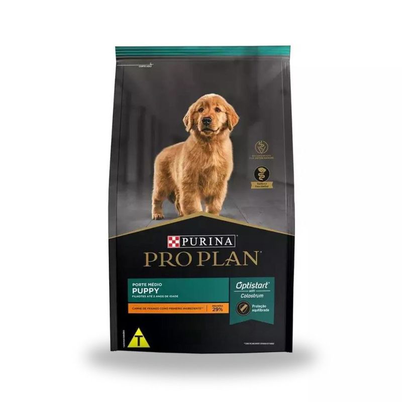 Ra  o Seca Purina Pro Plan Puppy para C es Filhotes Porte M dio 20kg 0