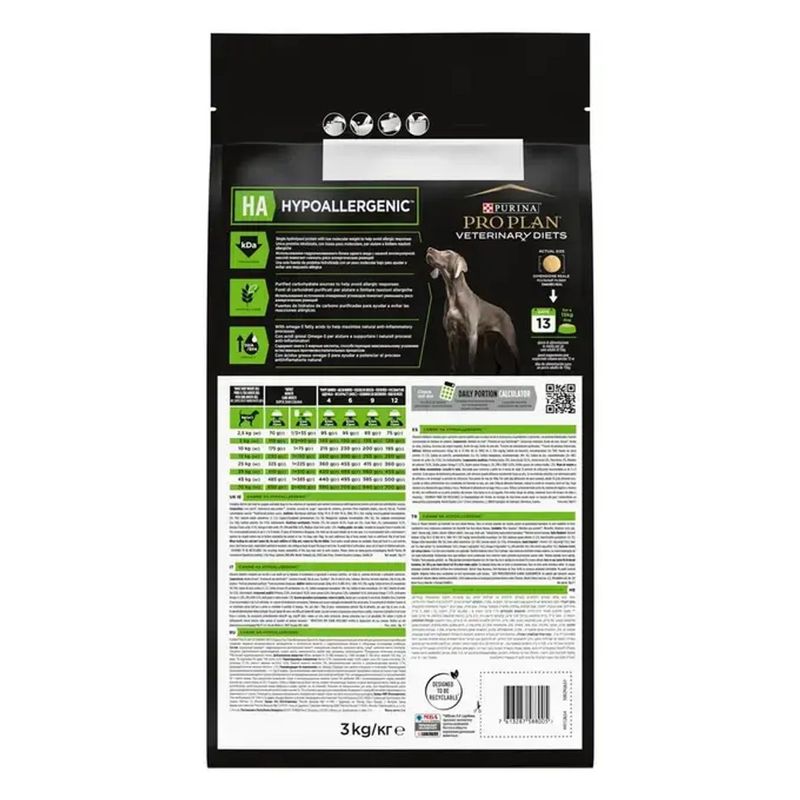 Ra  o Seca Purina Pro Plan Veterinary Diets Hypoallergenic HA para C es Adultos 2kg 2