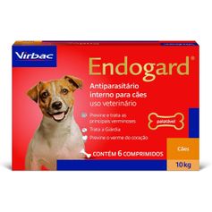 Vermífugo Virbac Endogard para Cães até 10kg - Contém 06 comprimidos
