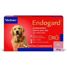 Vermífugo Virbac Endogard para Cães até 30kg - Contém 02 comprimidos