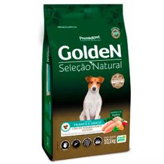 Ração Seca Golden Seleção Natural para Cães Adultos Porte Pequeno Mini Bits Frango 10,1kg