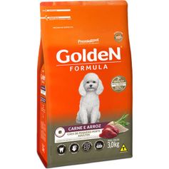 Ração Seca Golden Fórmula para Cães Adultos Porte Pequeno Mini Bits Carne 3kg