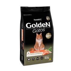 Ração Seca Golden Gatos para Gatos Adultos Castrados Salmão 10,1kg