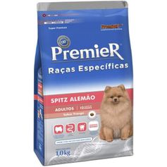 Ração Seca Premier para Cães Adultos Raça Spitz Alemão Frango 1kg