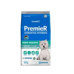 Ração Seca Premier Ambientes Internos para Cães Adultos Porte Pequeno Frango e Salmão 12kg