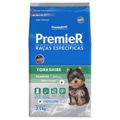 Ração Seca Premier para Cães Filhotes Raça Yorkshire Frango 2,5kg