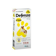 Antipulgas, Bicho-de-Pé, Carrapatos e Sarnas Defenza® 45mg Cães de 2 a 4,5kg 1 Comp. Mastigável - MSD Saúde Animal