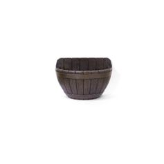 Vaso Nutriplan Tina Meia Lua de Parede Carvalho 32cm