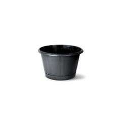 Vaso Nutriplan Cuia Nobre com Prato de Plástico para Plantas Preto N3
