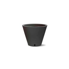 Vaso Nutriplan Petra Cone com Prato para Plantas Preto 30cm