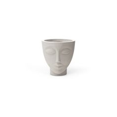 Vaso Nutriplan Face Mulher para Plantas Cimento 25cm