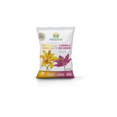 Fertilizante Nutriplan Vitaplan Torta de Mamona e Farinha de Ossos para Jardins e Plantas 1,8kg