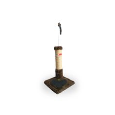 Poste Arranhador com Brinquedo para Gatos Mescla Marrom