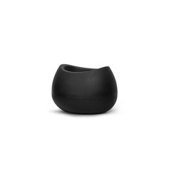 Vaso Nutriplan Texturizado Oval para Plantas Preto 12cm