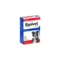 Antiácido Coveli Ranivet Ranitidina para Cães 80mg - Contém 12 comprimidos