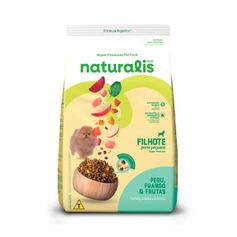 Ração Seca Naturalis para Cães Filhotes Porte Pequeno Frango, Peru e Frutas 2,5kg