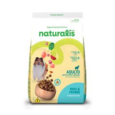 Ração Seca Naturalis para Cães Adultos Porte Médio e Grande Frango e Peru 20kg