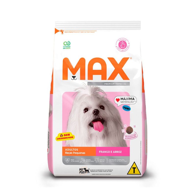Ra  o Seca Max para C es Adultos Porte Pequeno Frango e Arroz 15kg 0
