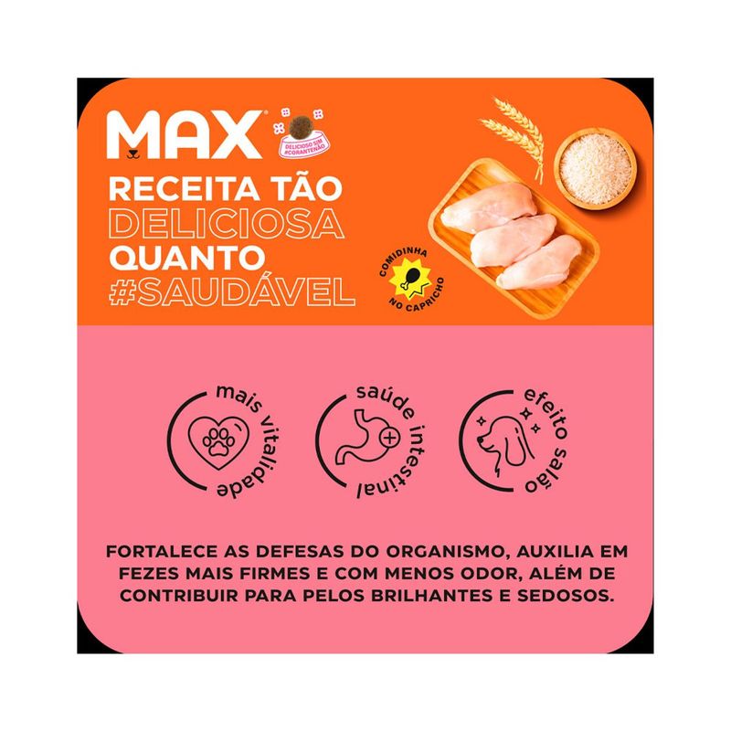 Ra  o Seca Max para C es Adultos Porte M dio e Grande Frango e Arroz 20kg 1