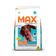Ração Seca Max para Cães Adultos Porte Médio e Grande Carne, Frango e Arroz 15kg