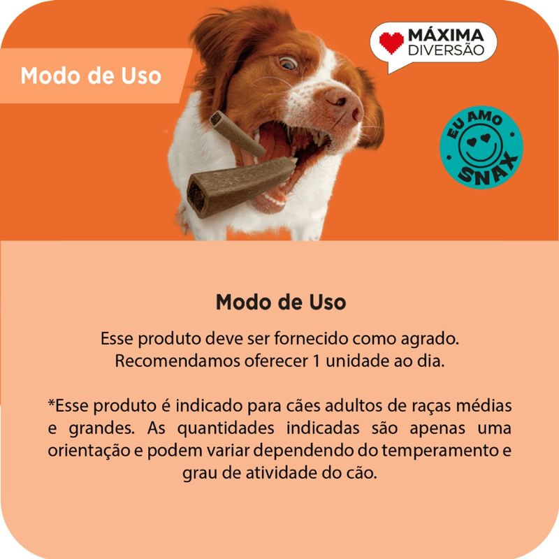 Petisco Max Bone para C es Adultos Porte M dio e Grande Carne e Bacon 80g  2