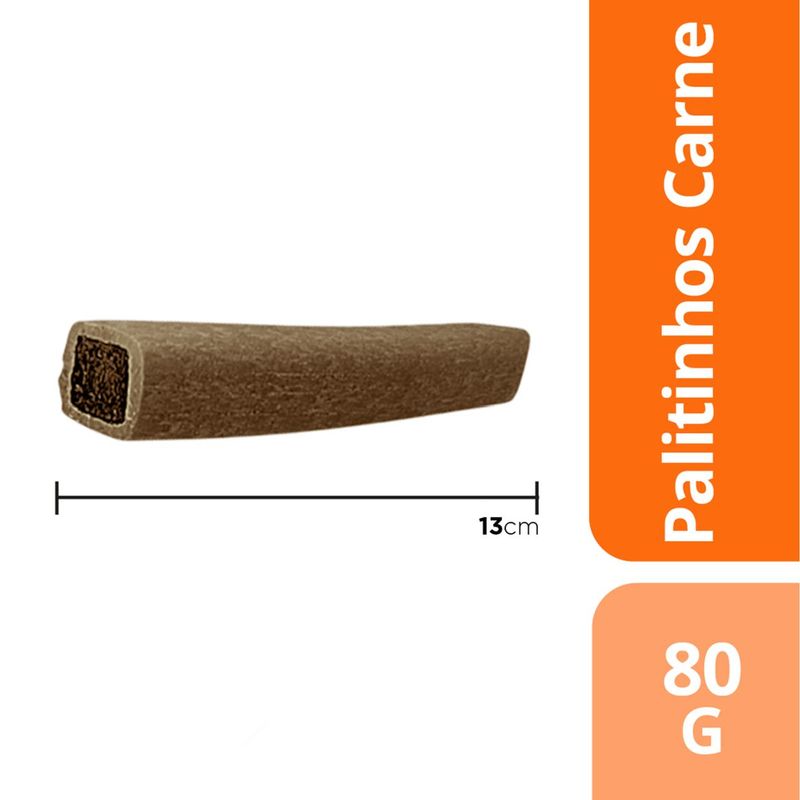 Petisco Max Bone para C es Adultos Porte M dio e Grande Carne e Bacon 80g  3